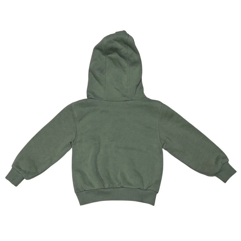 Nike Futura Hoodie Kids 2T Green Splatter Graphic‎ Fleece Pullover Sweatshirt